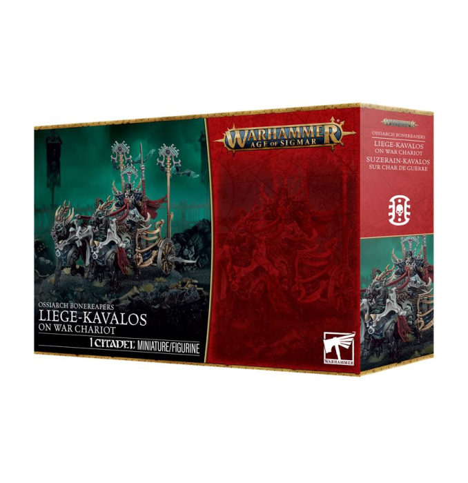 Warhammer®-Age of Sigmar: Ossiarch Bonereapers – Liege-Kavalos on War Chariot
