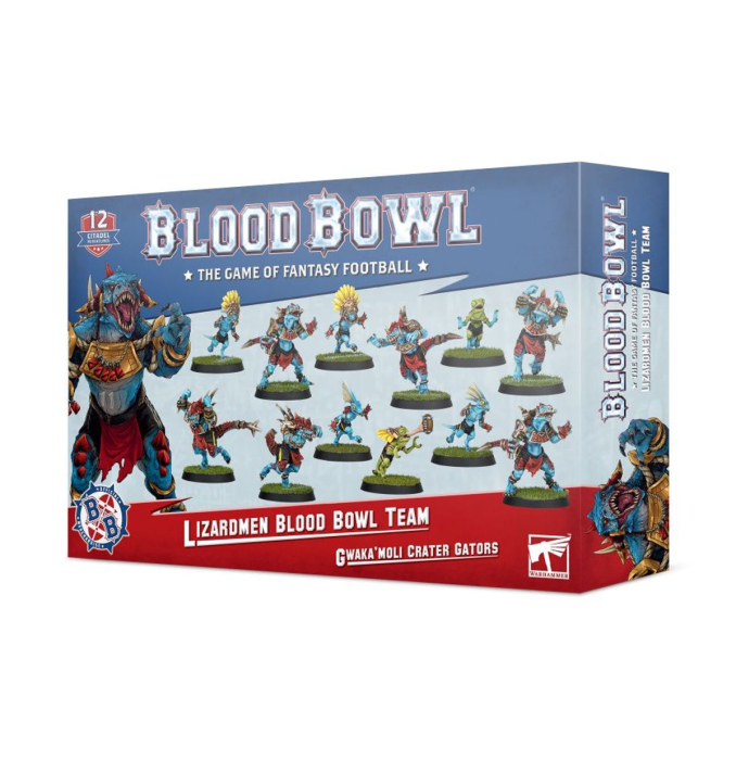 Warhammer - Blood Bowl: Lizardmen Team - Gwaka'moli Crater Gators