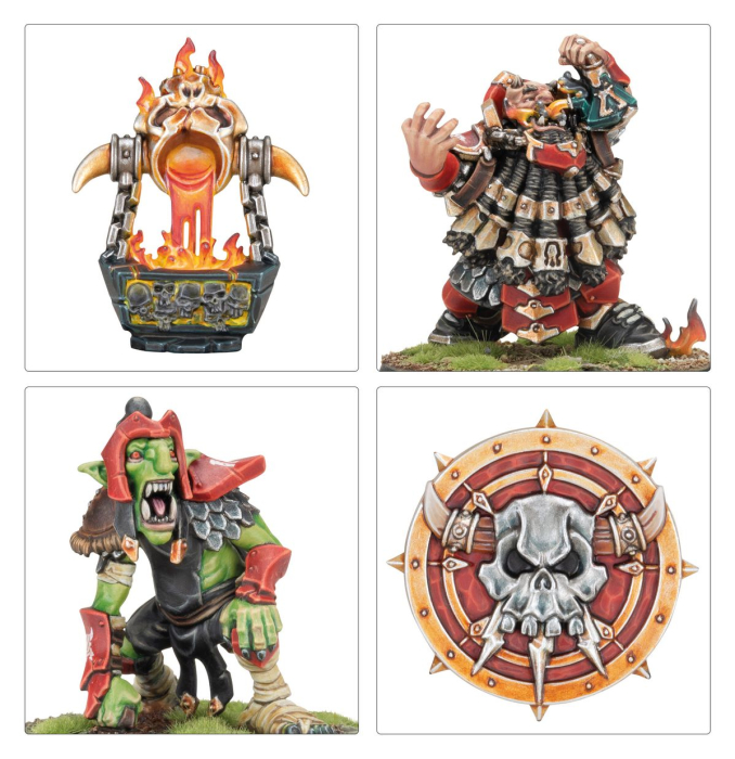 Warhammer - Blood Bowl: Chaos Dwarf Team - The Zharr-Naggrund Ziggurats