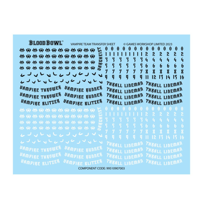 Warhammer - Blood Bowl: Vampire Team - The Drakfang Thirsters