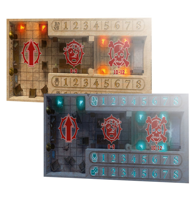 Preview: Warhammer - Blood Bowl: Tomb Kings Pitch: Double-sided Pitch and Dugouts Set