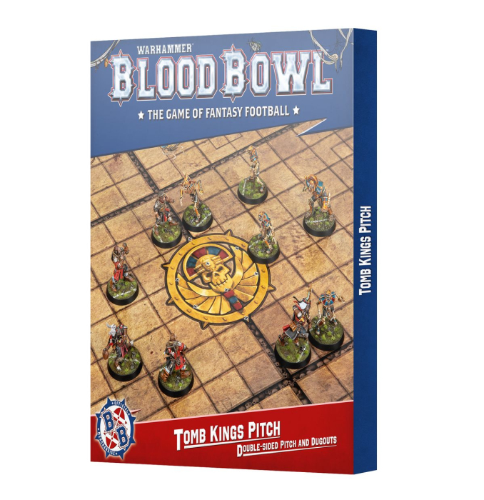 Preview: Warhammer - Blood Bowl: Tomb Kings Pitch: Double-sided Pitch and Dugouts Set