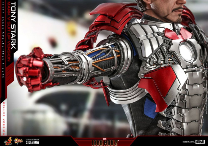 Hot Toys Iron Man 2 Movie Masterpiece Actionfigur 1/6 Tony Stark (Mark V Suit Up Version)