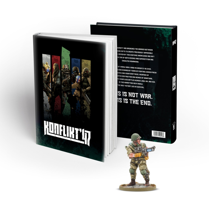 Konflikt ’47 – Regelbuch mit US-Miniatur