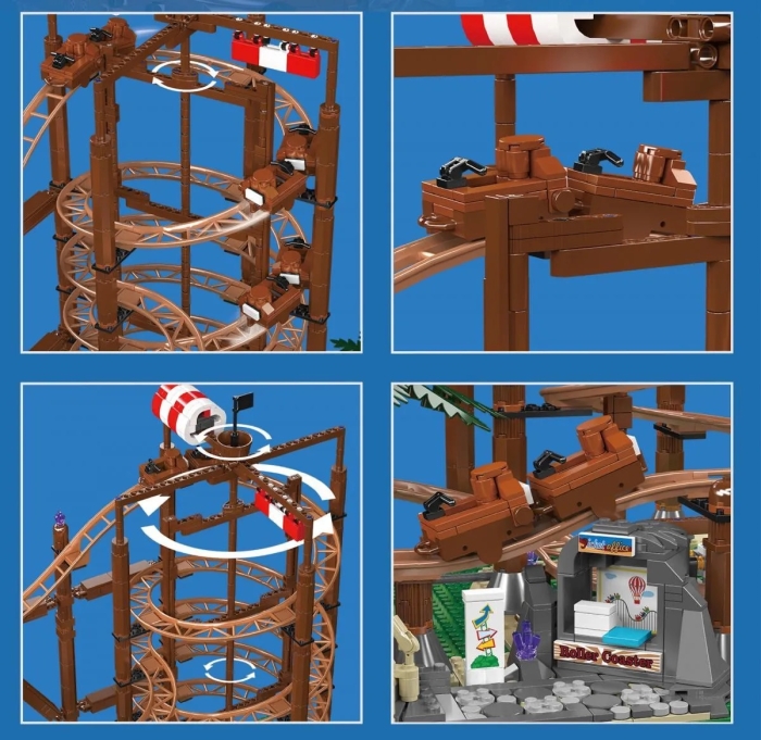 Mould King®11013 - Double Helix Achterbahn - Roller Coaster