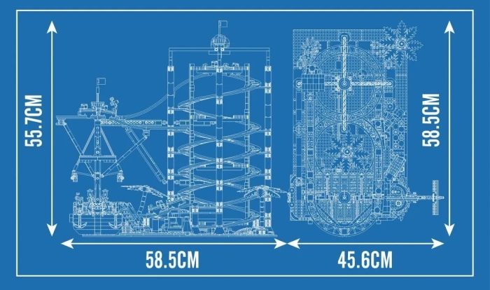 Mould King®11013 - Double Helix Achterbahn - Roller Coaster