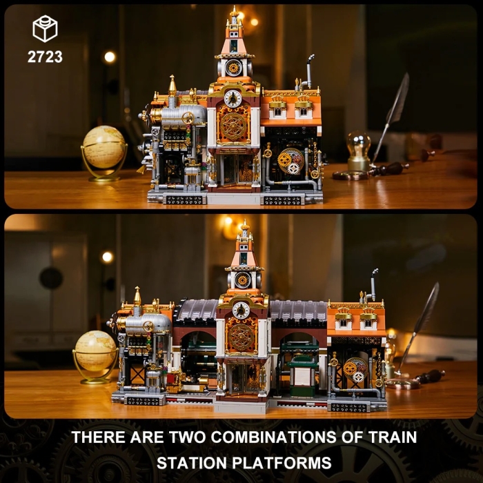 Preview: Pantasy® 85007 Steampunk Series- Bahnhof - Railway Station