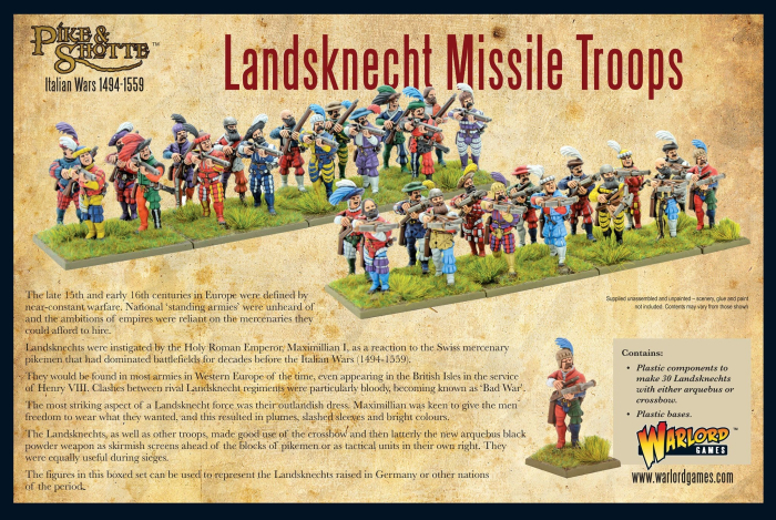 Pike & Shotte - Landsknechts Missile Troops