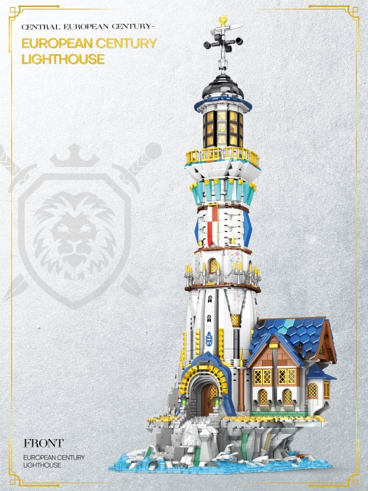 Preview: Reobrix®66028 - Mittelalterlicher Leuchtturm - European Century Lighthouse