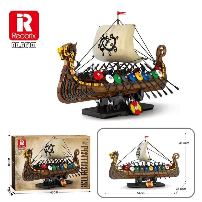 Reobrix®66101 - Wikinger-Langschiff