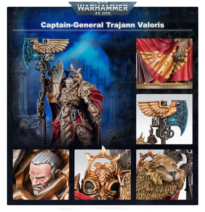 Preview: Warhammer®40.000- Adeptus Custodes: Captain-General Trajann Valoris