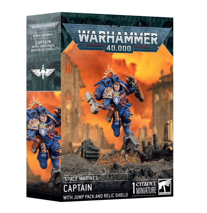 Warhammer®-40.000: Space Marines - Captain with Jump Pack and Relic Shield