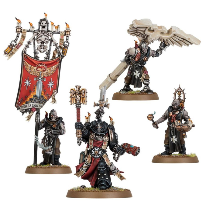 Warhammer®-40.000 - Black Templars: Chaplain Grimaldus & Retinue