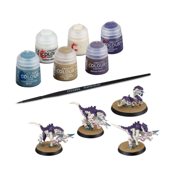 Warhammer®40.000- Tyranids: Termaganten und Absorberschwarm + Farbset