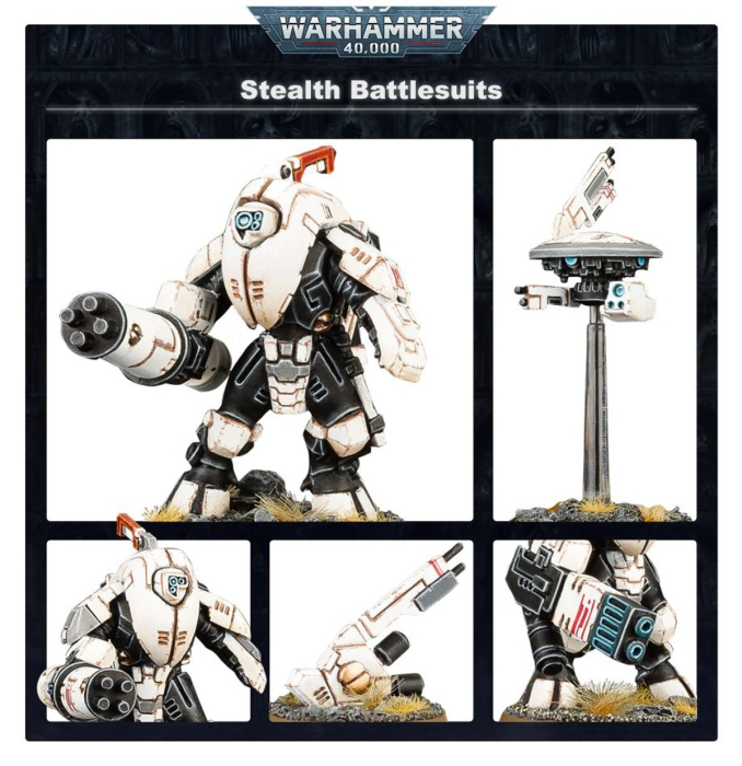 Warhammer®40.000- T´AU EMPIRE: STEALTH BATTLESUITS - GEIST-KAMPFANZÜGE
