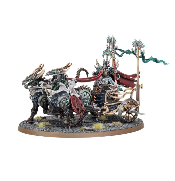 Warhammer®-Age of Sigmar: Ossiarch Bonereapers – Liege-Kavalos on War Chariot