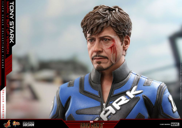 Hot Toys Iron Man 2 Movie Masterpiece Actionfigur 1/6 Tony Stark (Mark V Suit Up Version)