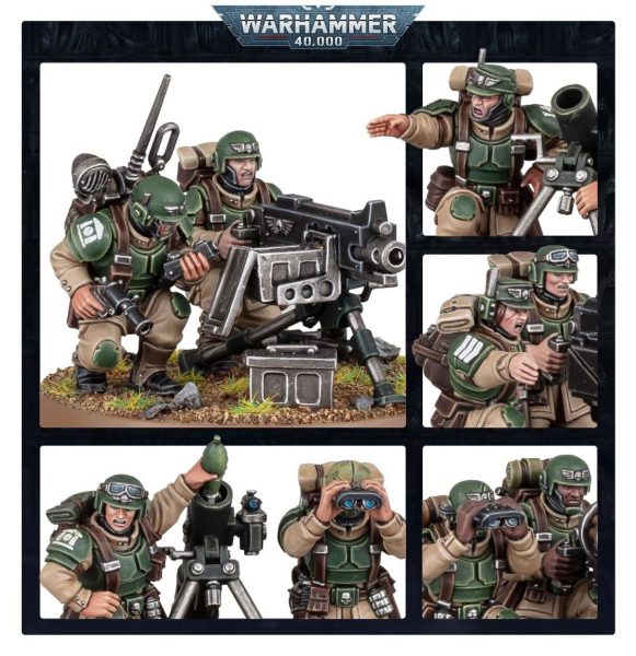 Warhammer®40.000- ASTRA MILITARUM: Cadian Heavy Weapons Squad
