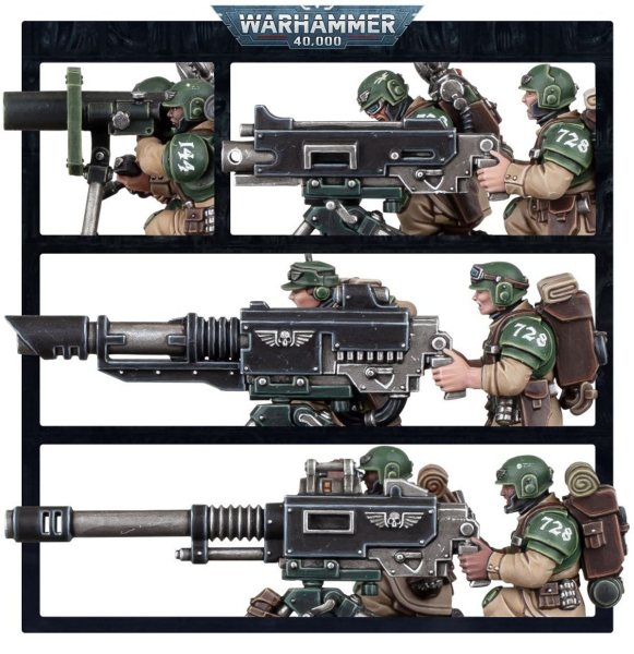 Warhammer®40.000- ASTRA MILITARUM: Cadian Heavy Weapons Squad